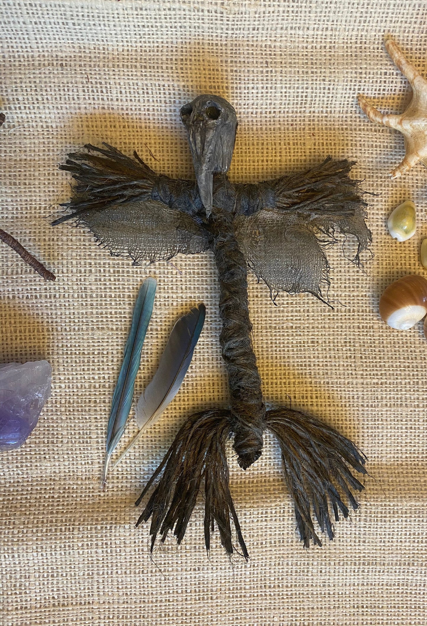 Spirit Doll, Winged Protection Doll, Hand Crafted, Altar Figurine, Art Doll, Spirit Doll, Voodoo Doll, Divination Tool, Hoodoo, Pagan, Wiccan, OOAK